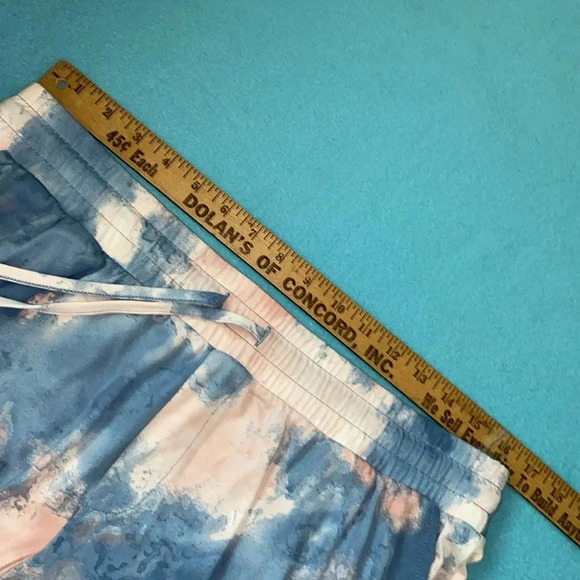 ANY BODY joggers lightweight elastic waistband drawstring pink blue NEW size M - Picture 10 of 13